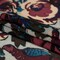 1 Yard Multicolor Blended Silk Georgette 54" Wide Birds & Florals Pattern for Flowing Tops & Skirts